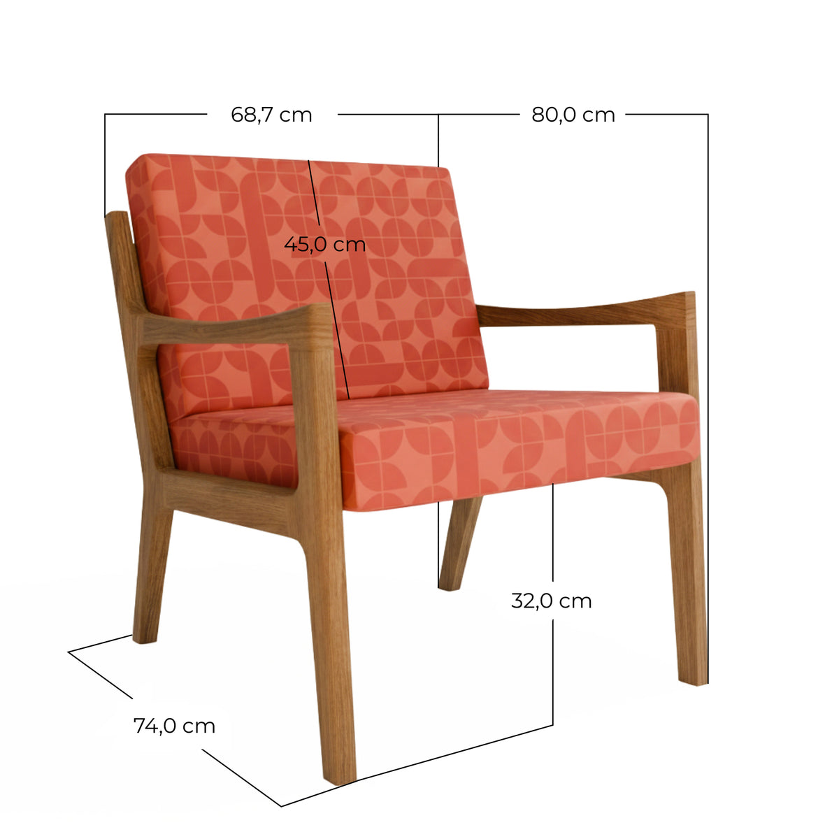 Fauteuil style vintage bordeaux – édition.58