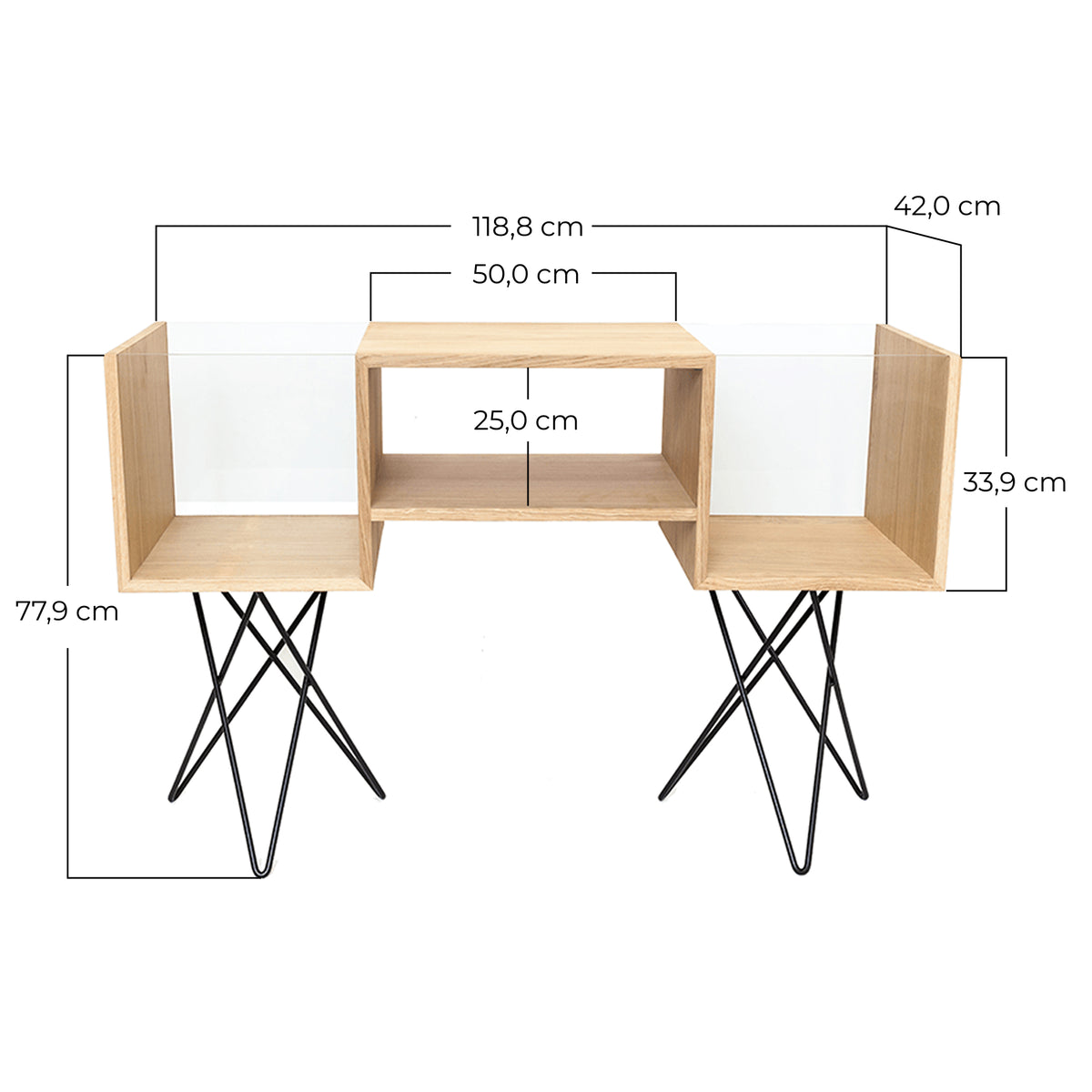dimension de notre meuble 200 vinyles pour platine et amplificateur