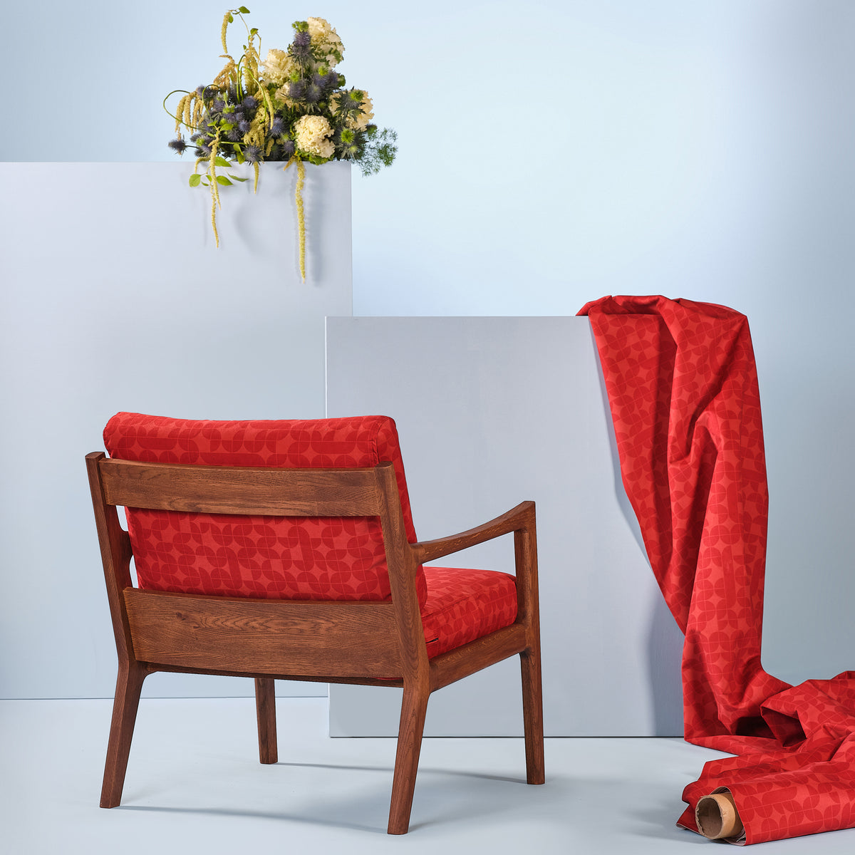 Fauteuil style vintage bordeaux – édition.58
