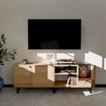 Meuble TV / Vinyle Bois – 160 Cm