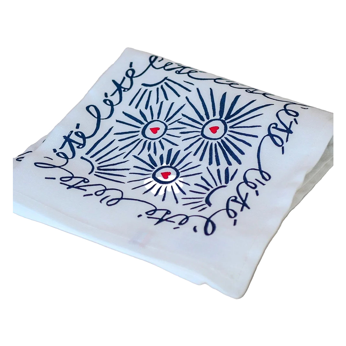 Serviette de table Été illustrée par Jana