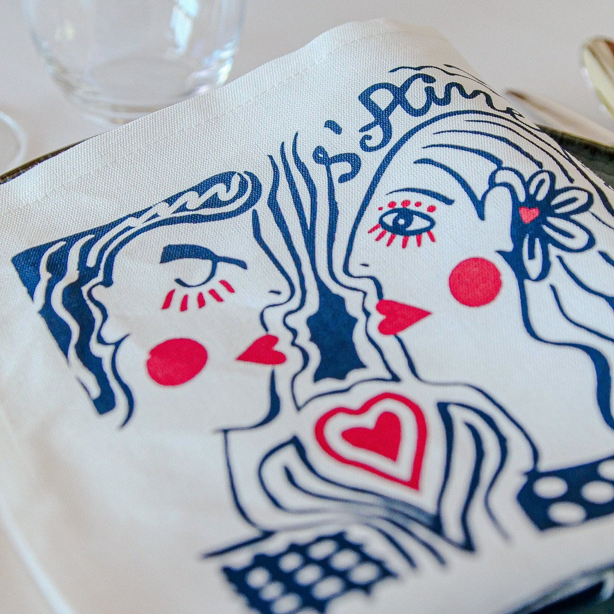 Coffret 4 serviettes "La Collab avec Jana"