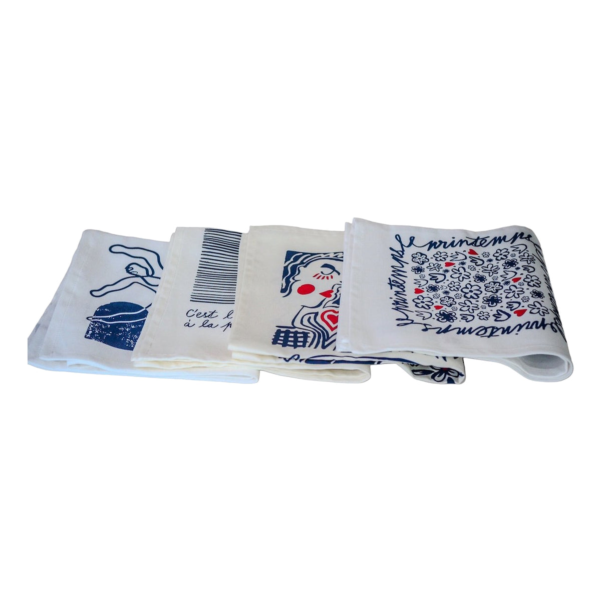 Coffret 4 serviettes "La Collab avec Jana"