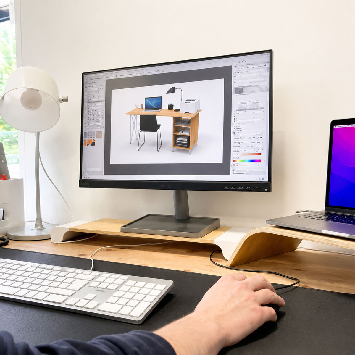 rendu 3D bureau sur mesure