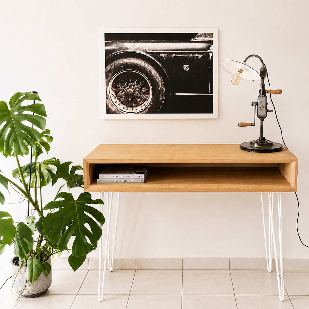 La console Aile d’avion – Blancs / Console haute : 90cm