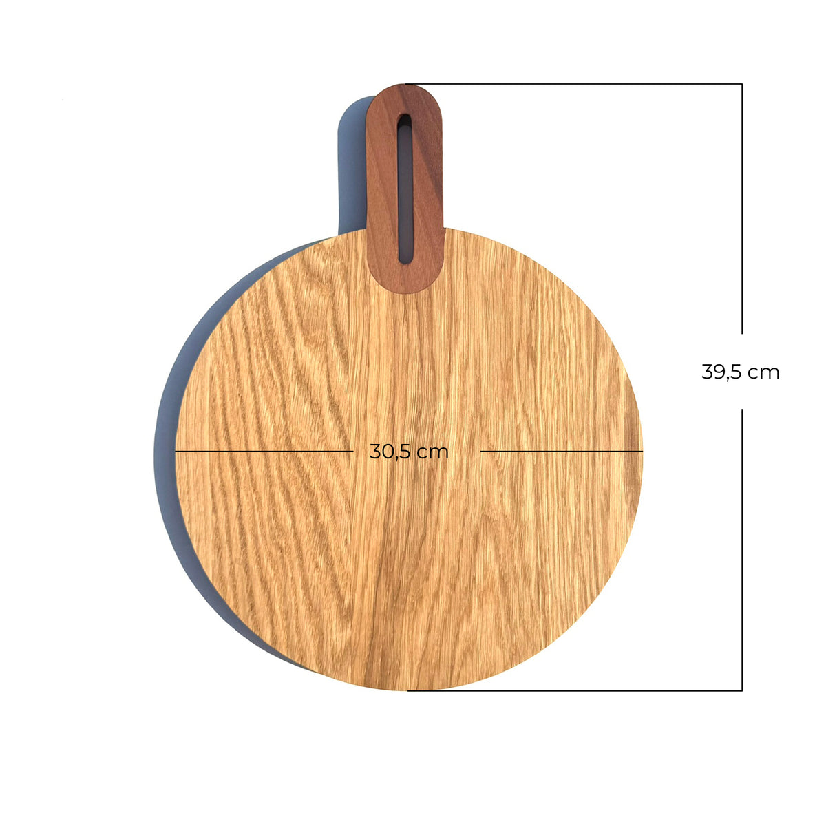 Dimension Planche à pizza design en bois, style Mid-Century – fabrication française artisanale