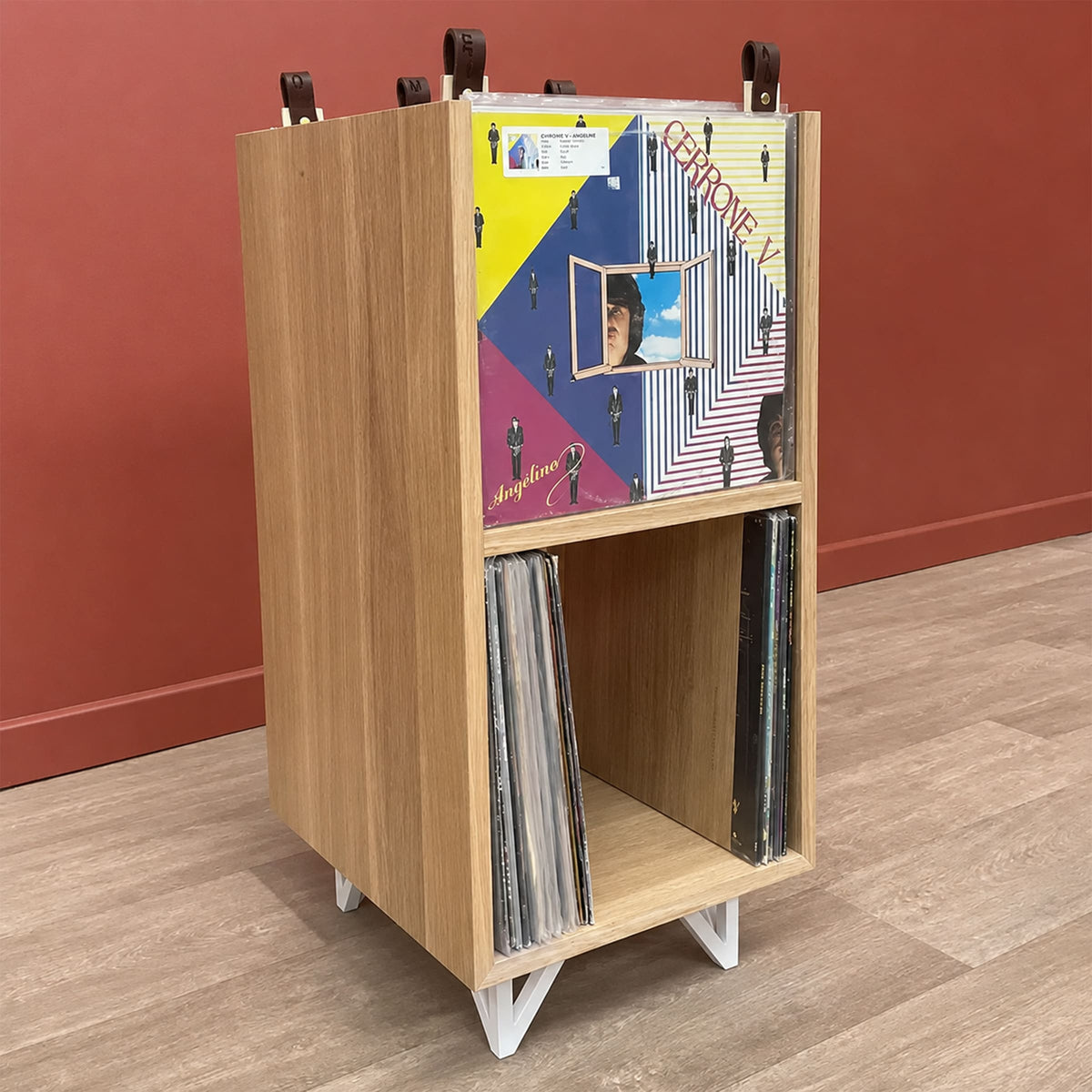 La Tour de rangement vinyles – Blanc