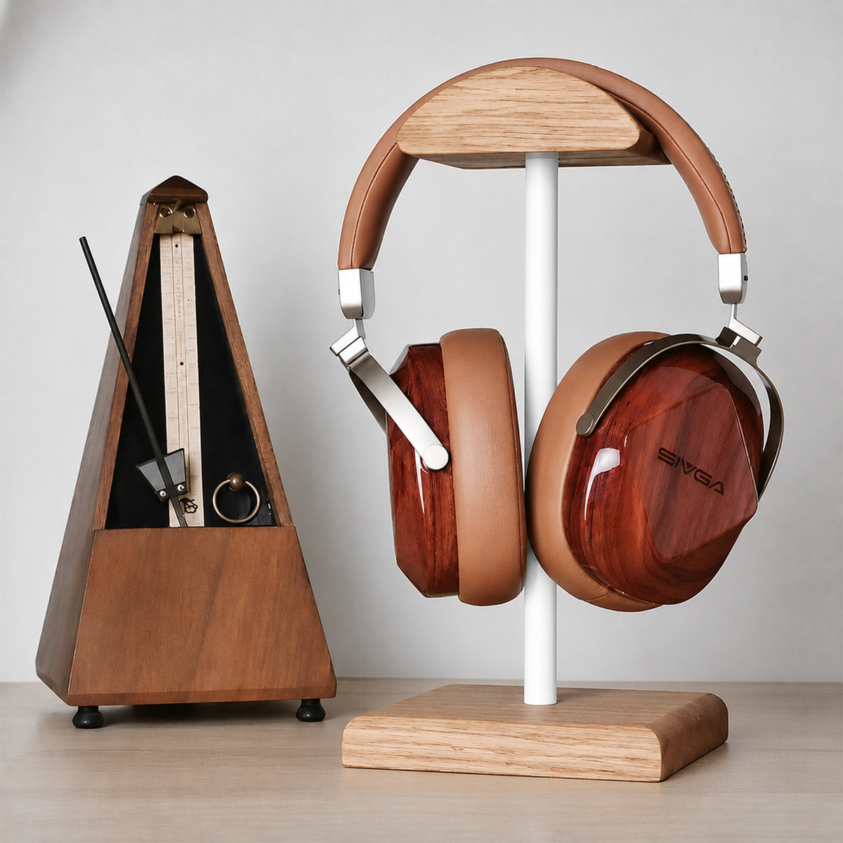 Porte Casque Audio Large – “Le Classique” – Blanc