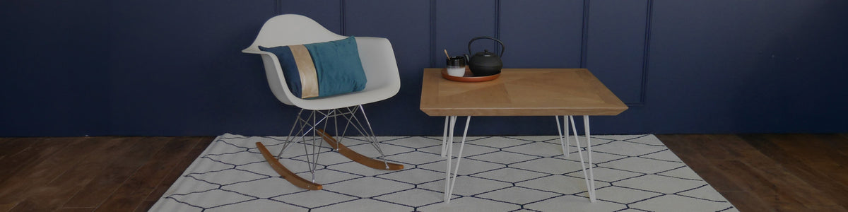 Collection Aile d'Avion en chêne massif, mobilier design fabriqué en France par Kopo Création