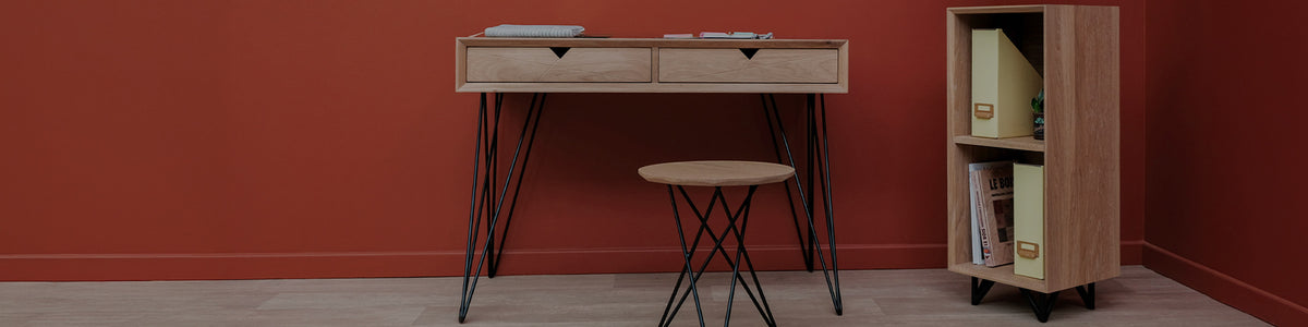 Bureaux en chêne massif design fabriqués en France par Kopo Création
