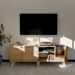 Meuble TV / Vinyle Bois – 160 Cm