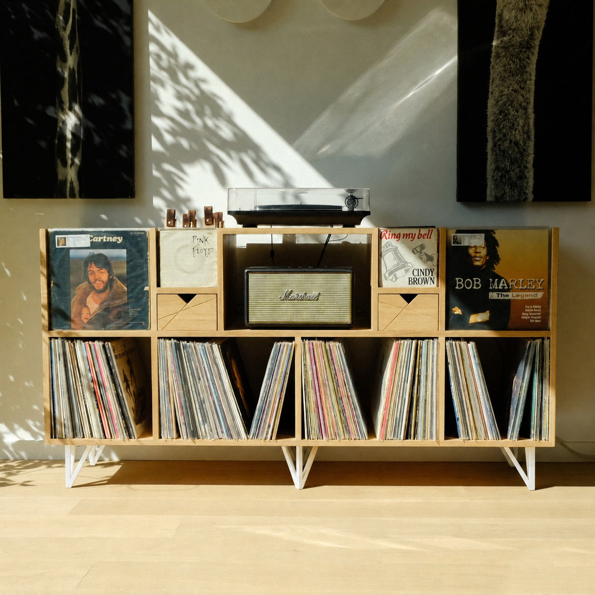 “Le Master” – Meuble 33T & 45T – Blanc
