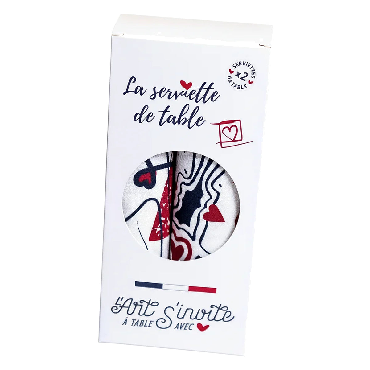 Coffret 2 Serviettes de Table – Les Éternels Amoureux