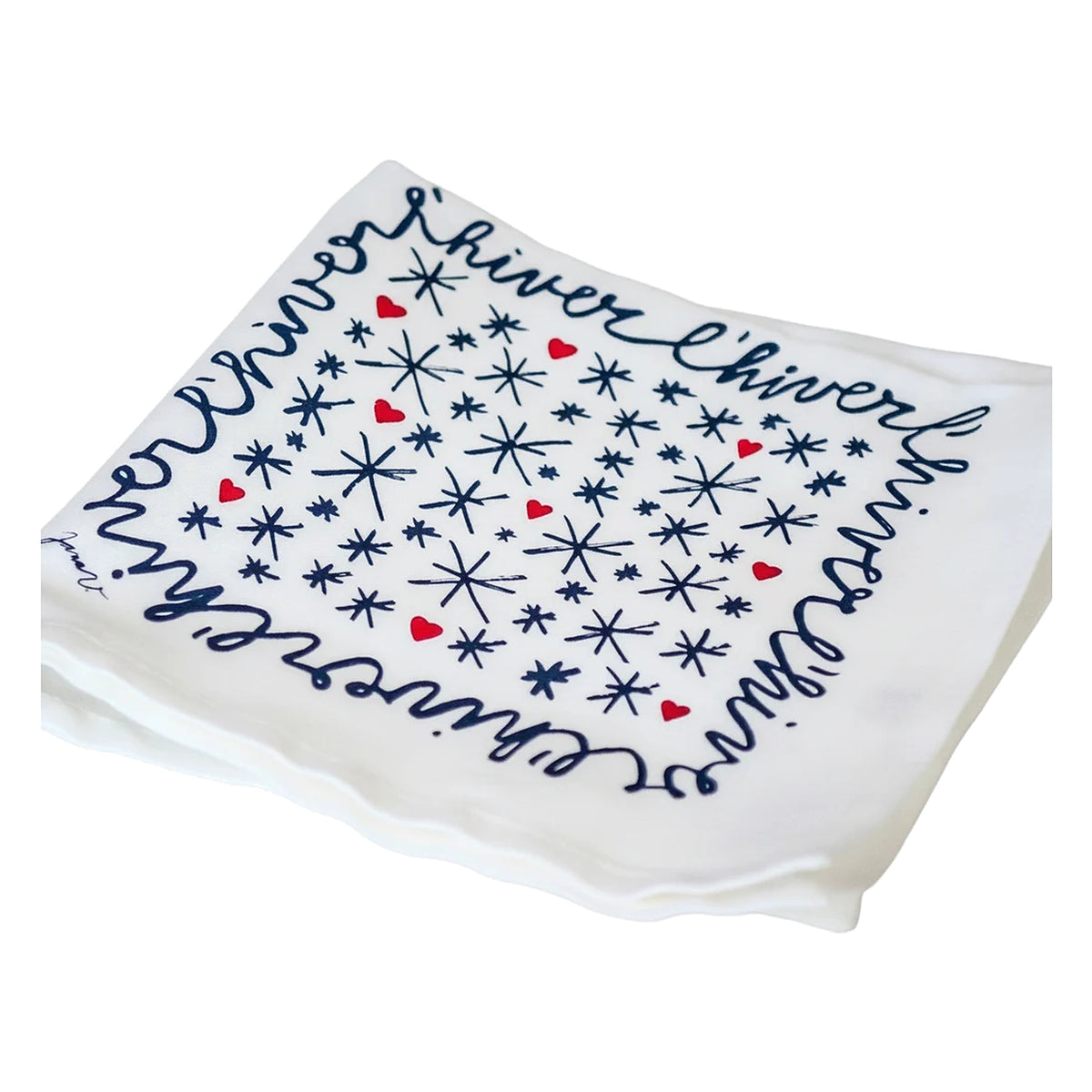 Coffret cadeau de serviettes illustrées fabriquées en France par La Serviette de Table
