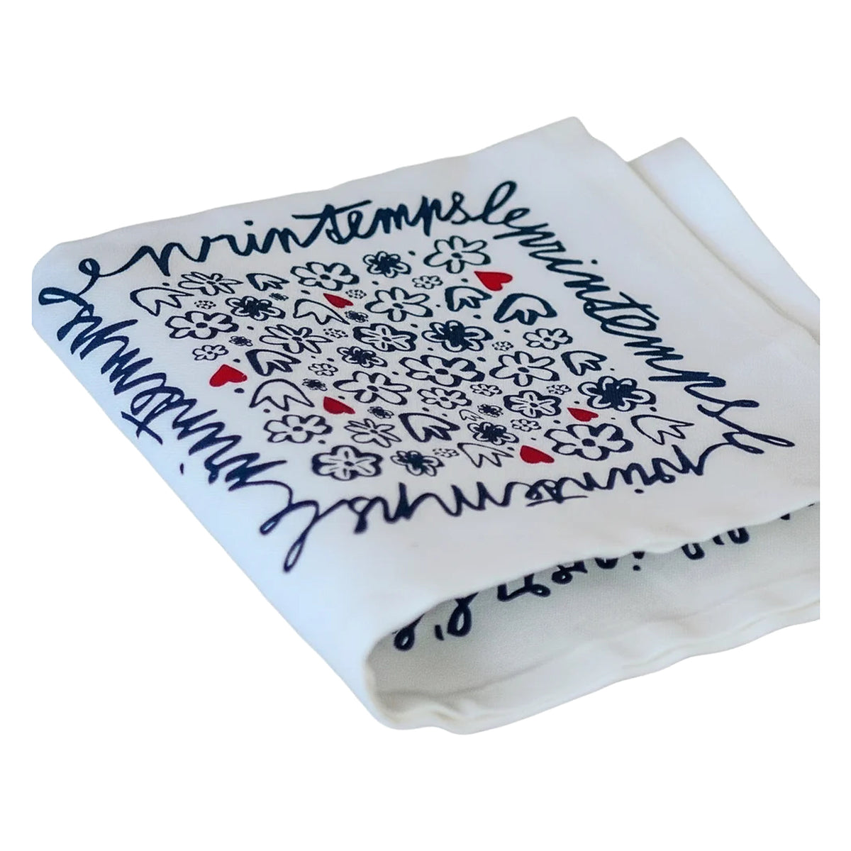 Serviette de table Printemps illustrée par Jana