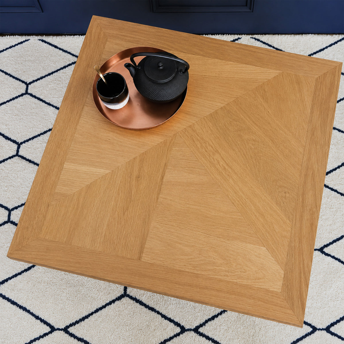 plateau table basse contemporaine en chêne massif haut de gamme design