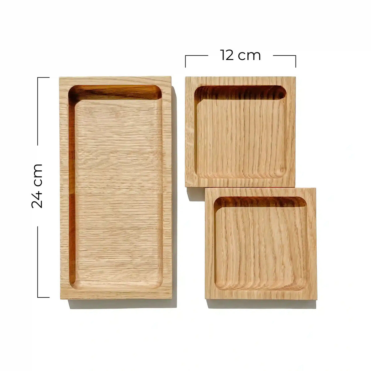 dimension plateau vide poche design en bois massif pour bureau
