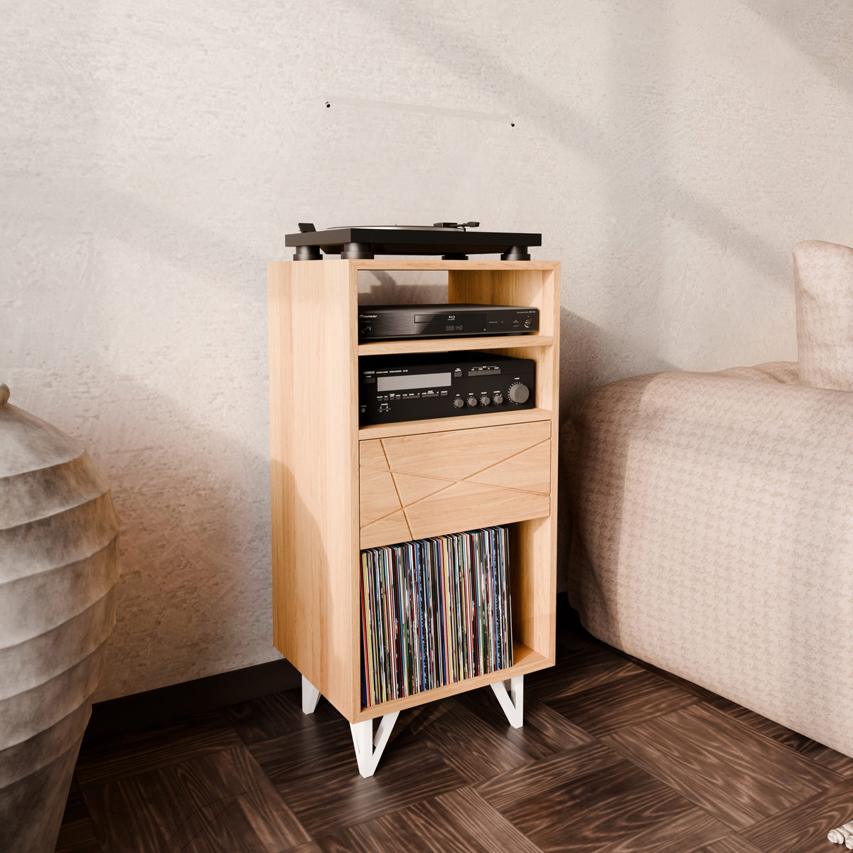 La Tour Audio CD et Vinyles – Blanc