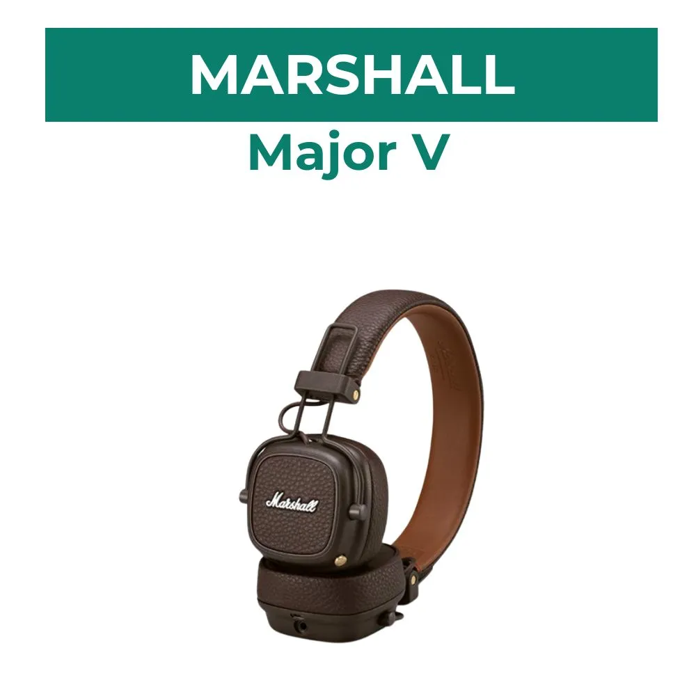 casque audio en cuir marshall